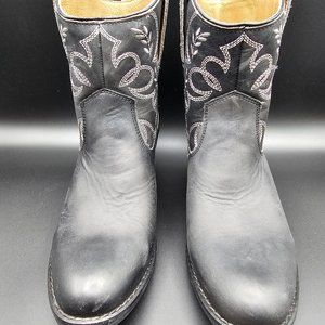 Sterling River Womens Cowboy Boots BLACK Size 7.5 M